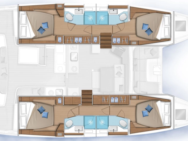 Yacht charter Le Marin cheap Lagoon 46