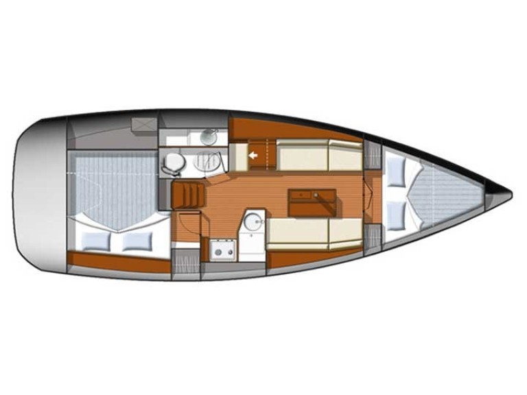 Jeanneau Sun Odyssey 33i charter bareboat or captained in  Sukošan