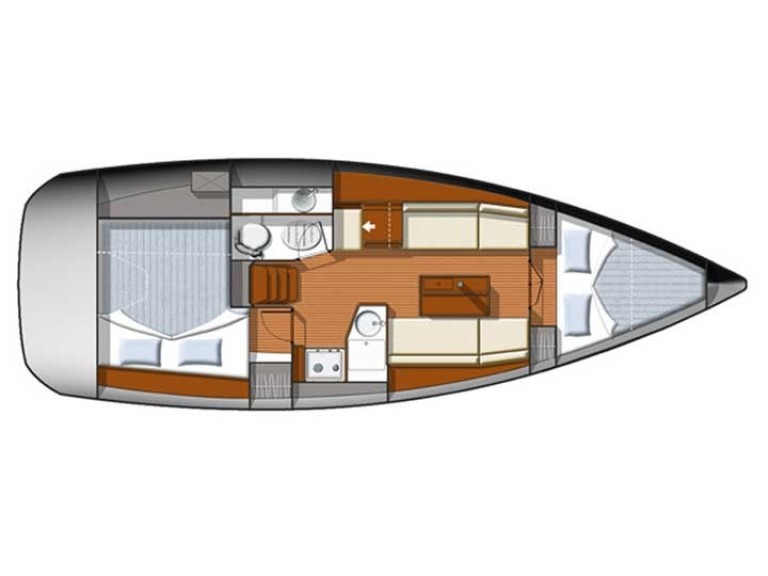 Jeanneau Sun Odyssey 33i charter bareboat or skippered in  D-Marin Dalmacija Marina