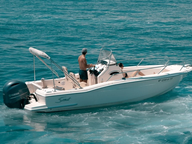 Bareboat Rental Motorboat Scout with a boat licence