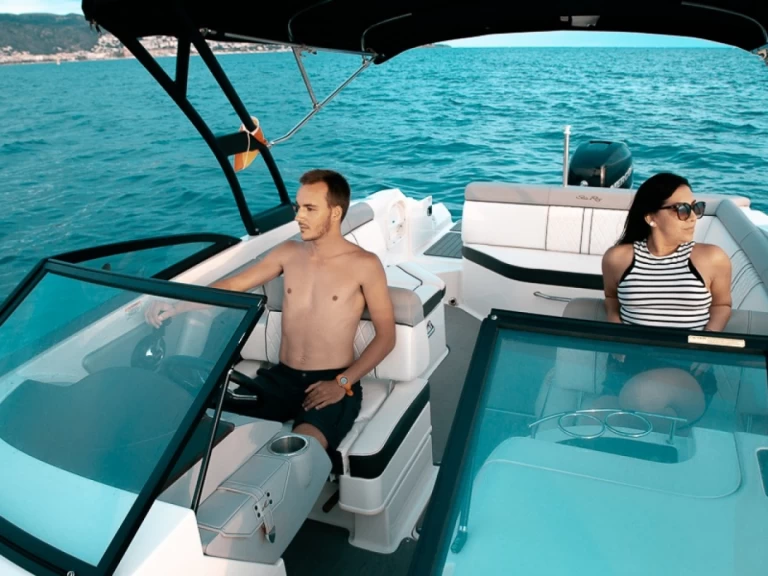 Bareboat Rental Motorboat Sea Ray with a boat licence