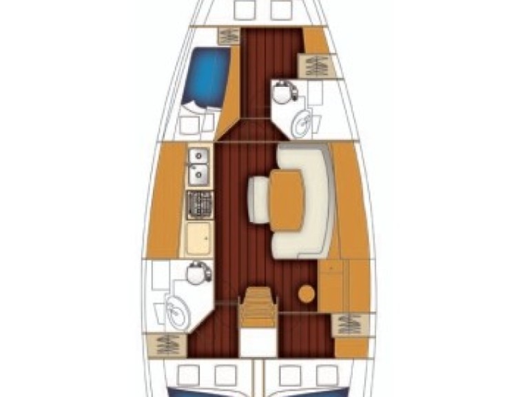 Bareboat Rental Sailboat Bénéteau with a boat licence