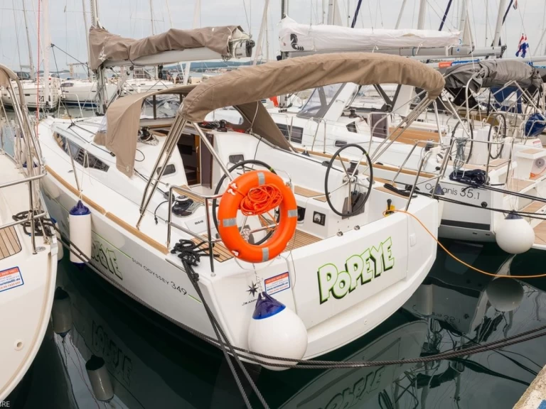 Jeanneau Sun Odyssey 349 charter bareboat or captained in  Biograd na Moru