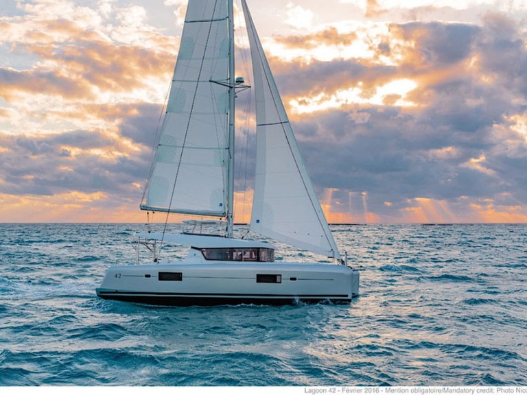 Bareboat Rental Catamaran Lagoon with a boat licence