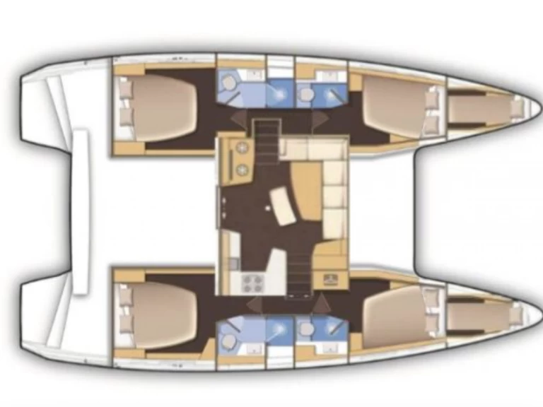 Bareboat Rental Catamaran Lagoon with a boat licence