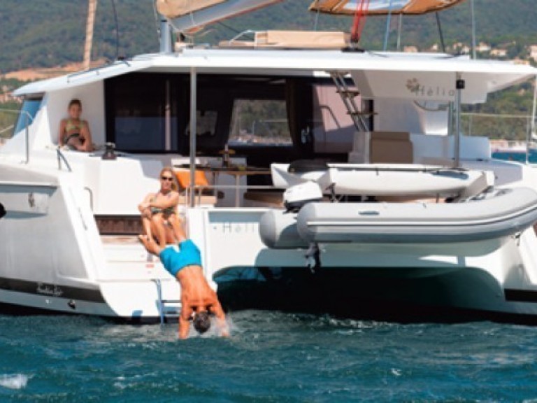 Bareboat Rental Catamaran Fountaine Pajot with a boat licence