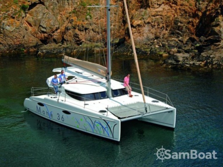 Fountaine Pajot Mahe 36 Evolution charter bareboat or captained in  Le Marin