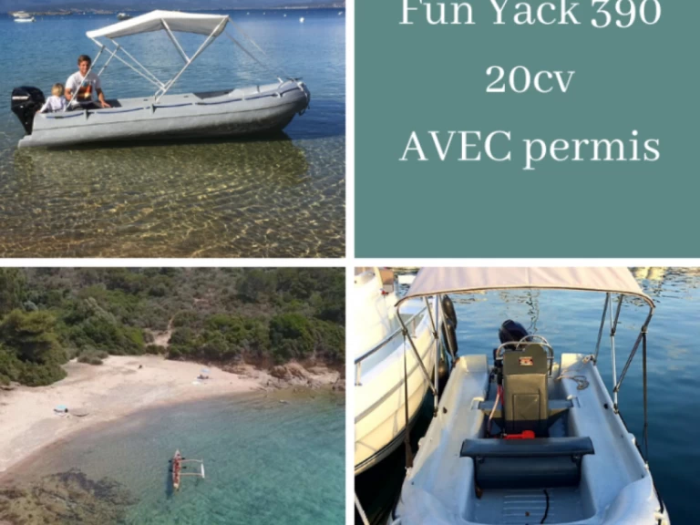 Fun Yak Fun Yak 390 charter bareboat or captained in  Serra-di-Ferro