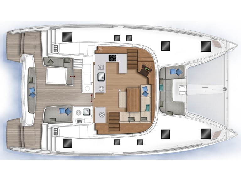 Catamaran rental in Nettuno - Lagoon Lagoon 46