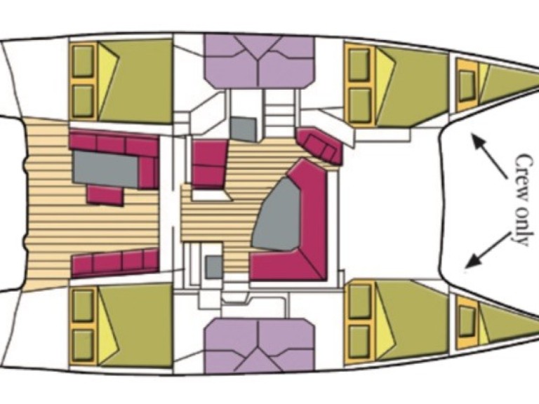 Bareboat Rental Catamaran Fountaine Pajot with a boat licence