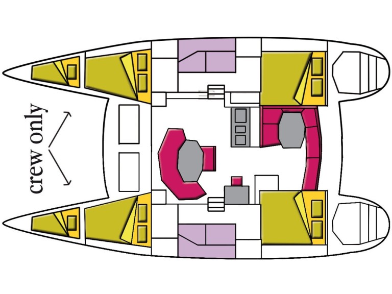 Catamaran for rent Cugnana Verde at the best price