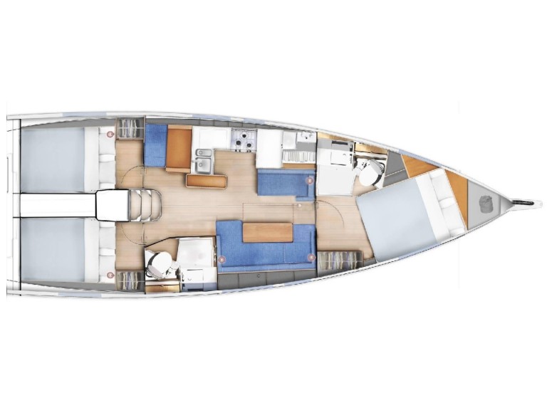 Bareboat Rental Sailboat Jeanneau with a boat licence