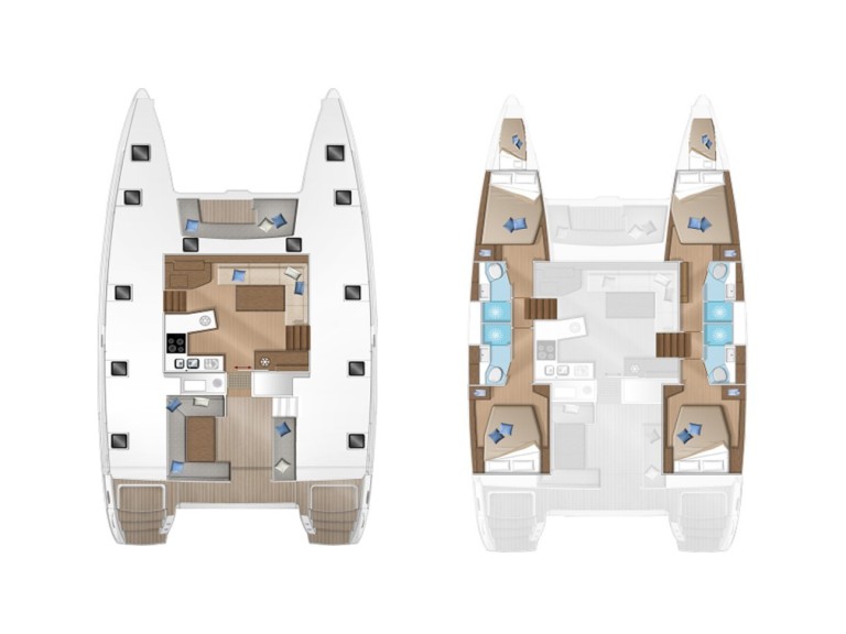 Lagoon Lagoon 450 F charter bareboat or captained in  Alimos