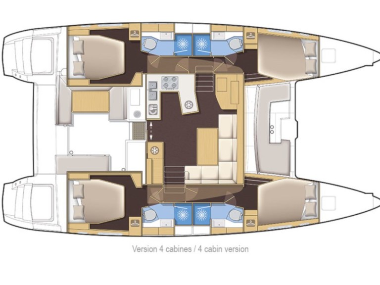 Boat rental Lagoon Lagoon 450 F in Sukošan on Samboat