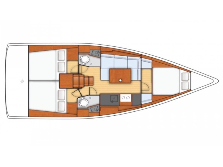 Bareboat Rental Sailboat Bénéteau with a boat licence