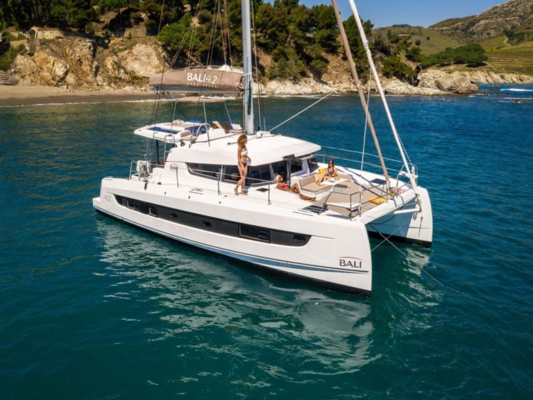 Bali Catamarans Bali 4.2 charter bareboat or skippered in  Coral Sea Marina Whitsunday