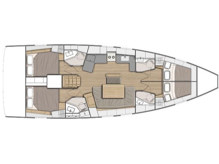 Bareboat Rental Sailboat Bénéteau with a boat licence