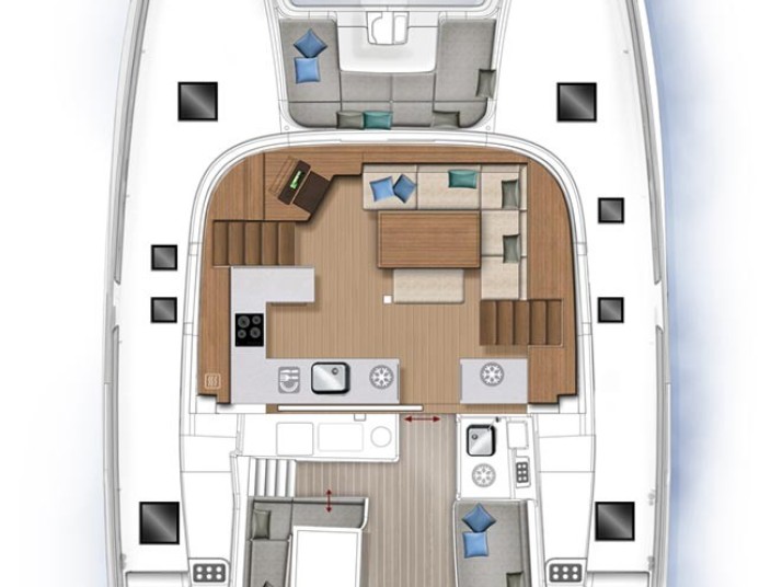 Catamaran rental in Šibenik - Lagoon Lagoon 46