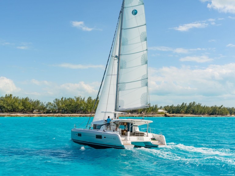 Bareboat Rental Catamaran Lagoon with a boat licence