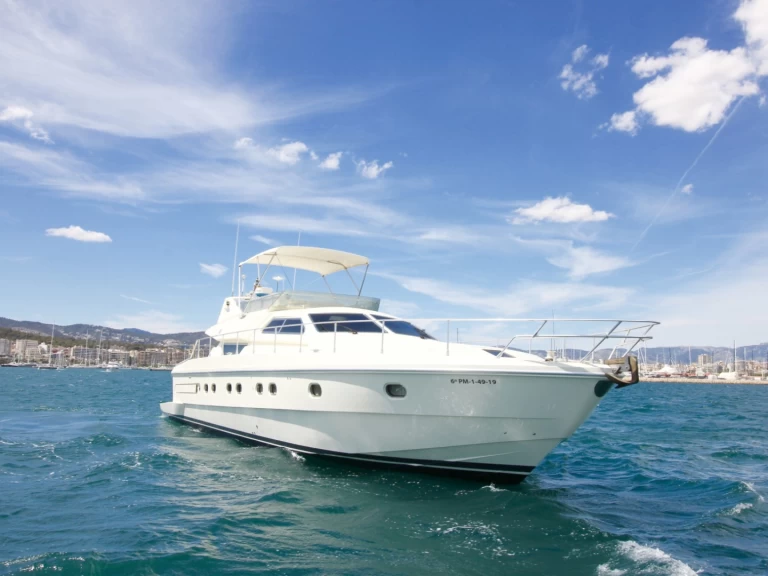 Bareboat Rental Luxury Yacht Ferretti with a boat licence