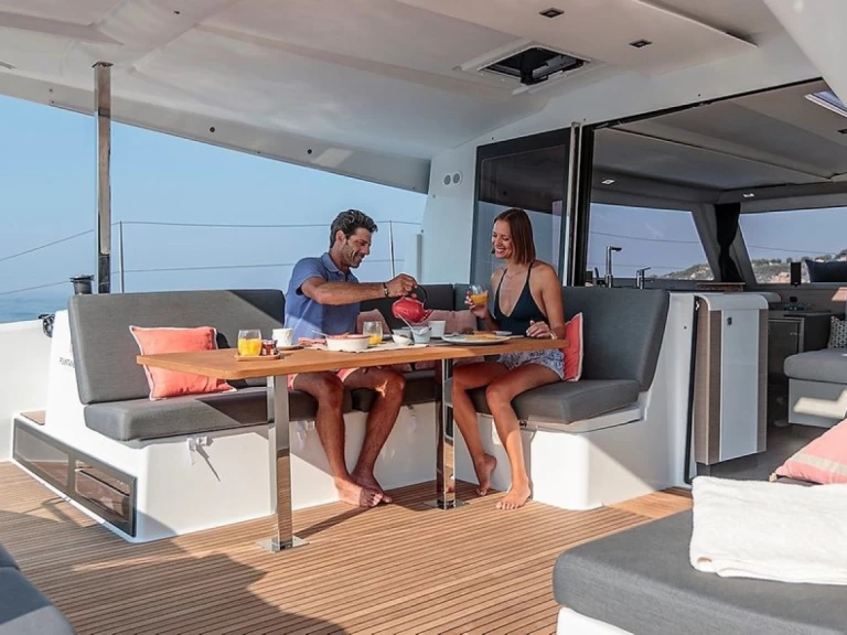 Fountaine Pajot Isla 40 charter bareboat or captained in  Paros (Island)