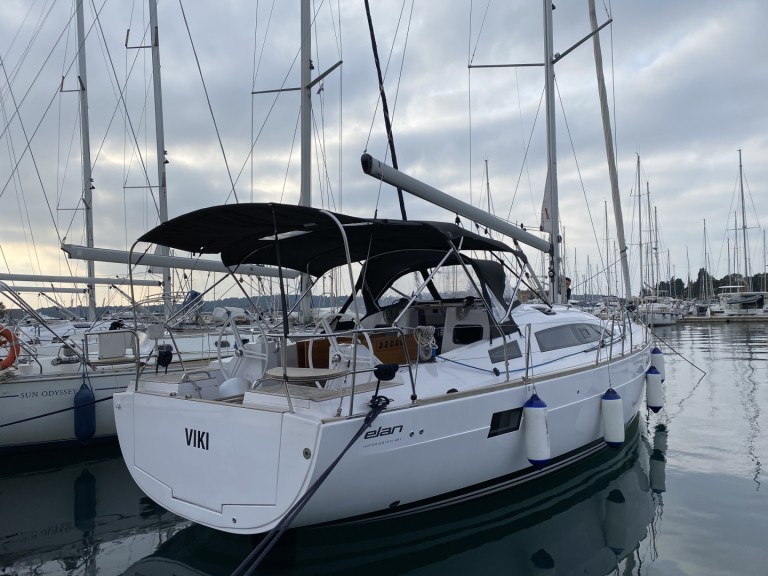 Bareboat Rental Sailboat Elan with a boat licence