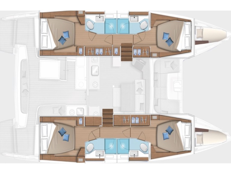 Bareboat Rental Catamaran Lagoon with a boat licence