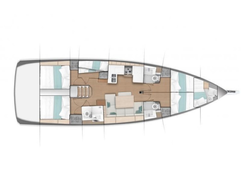 Jeanneau Sun Odyssey 490 charter bareboat or captained in  Las Galletas
