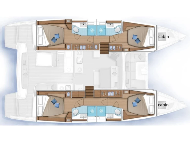 Catamaran rental with or without captain Lagoon Le Marin