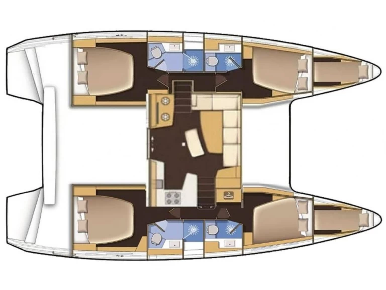 Bareboat Rental Catamaran Lagoon with a boat licence