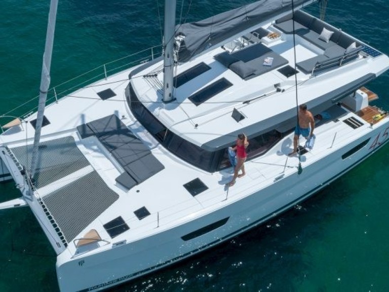 Bareboat Rental Catamaran Fountaine Pajot with a boat licence