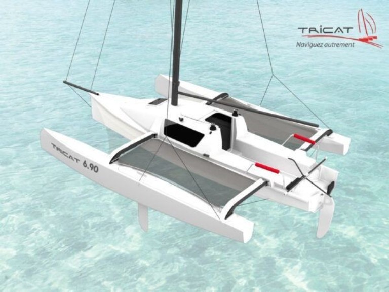 Bareboat Rental Catamaran Tricat with a boat licence