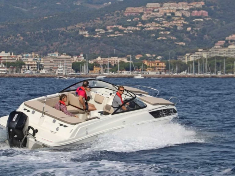 Bareboat Rental Motorboat Bayliner with a boat licence