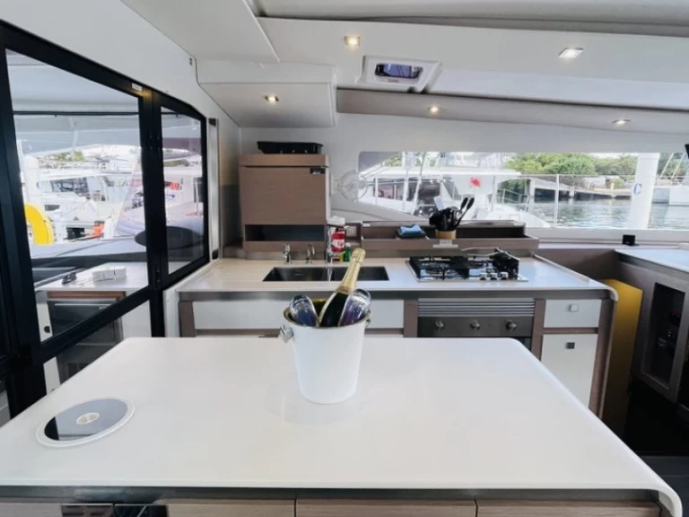 Bareboat Rental Catamaran Fountaine Pajot with a boat licence