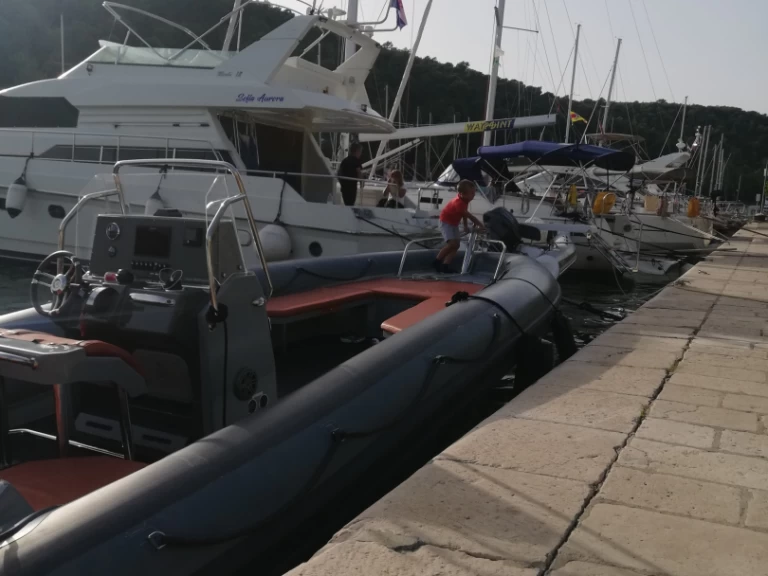 Bareboat Rental RIB Marlin Boat with a boat licence