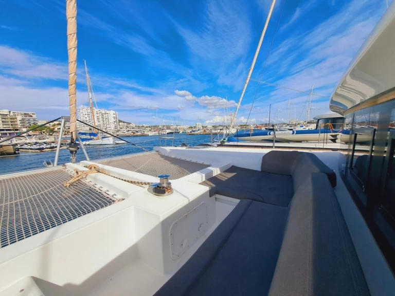 Lagoon Lagoon 450 F charter bareboat or captained in  Sant Antoni de Portmany
