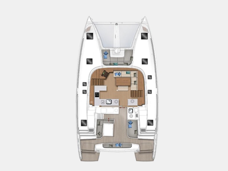 Bareboat Rental Catamaran Lagoon with a boat licence