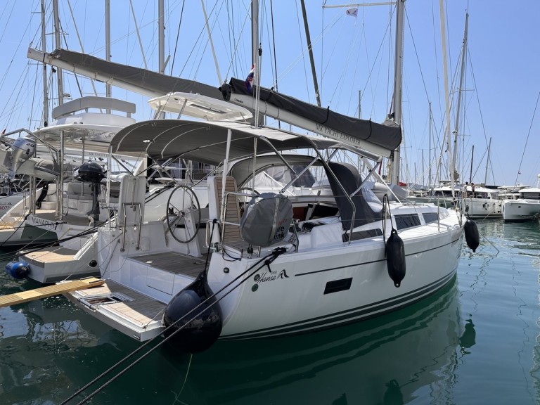 Hanse Hanse 388 charter bareboat or skippered in  Seget Donji