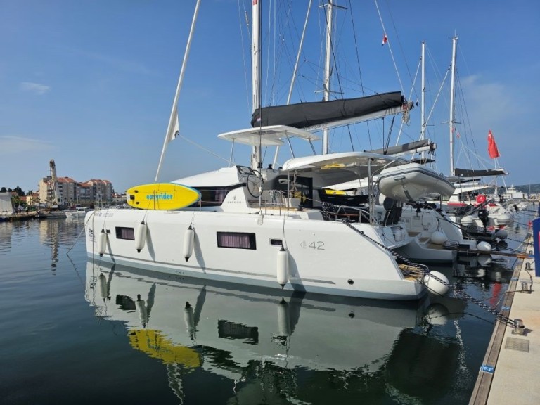 Bareboat Rental Catamaran Lagoon with a boat licence