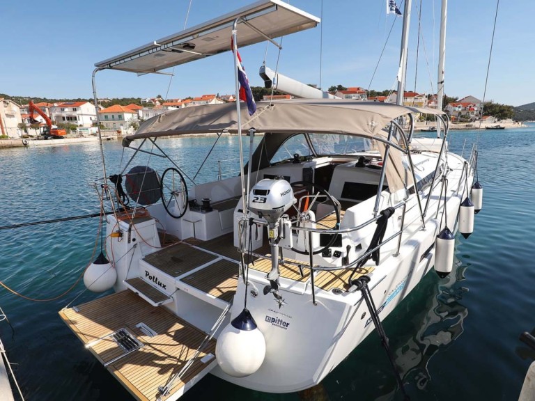 Jeanneau Sun Odyssey 490 charter bareboat or skippered in  ACI Marina Jezera