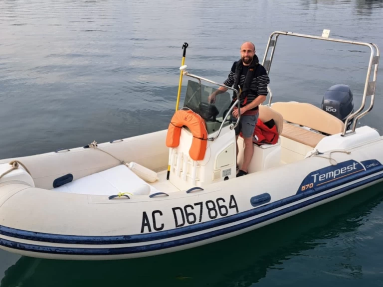 Capelli Cristal 570 charter bareboat or captained in  Saint-Malo