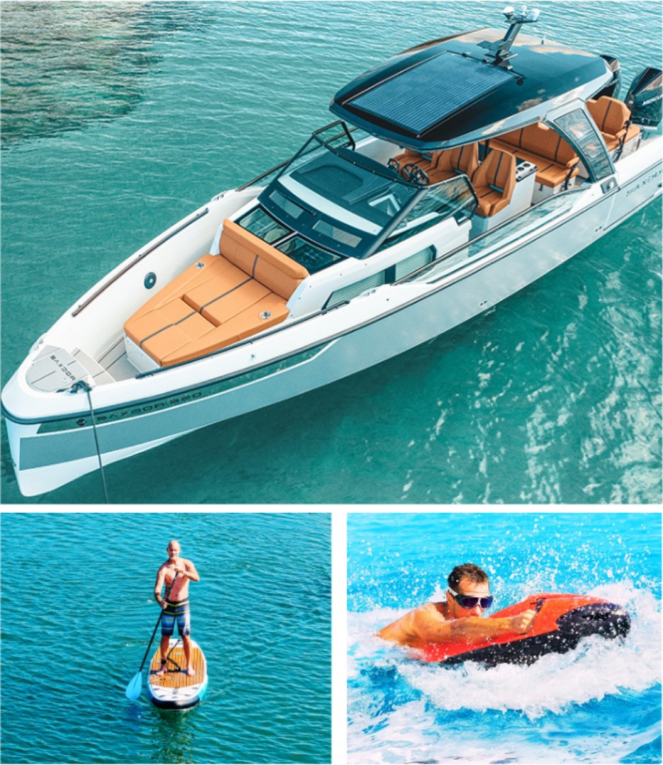 Rent a Motorboat Saxdor 320 GTO in Portals Nous | SamBoat