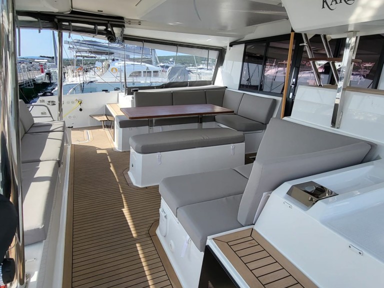 Bareboat Rental Catamaran Fountaine Pajot with a boat licence