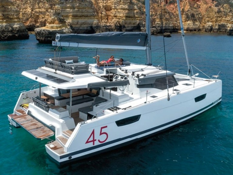 Bareboat Rental Catamaran Fountaine Pajot with a boat licence