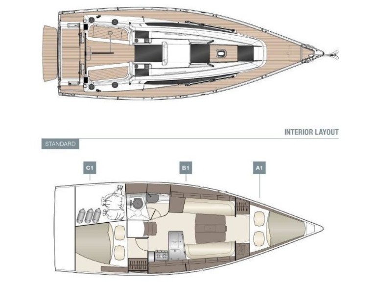 Sailboat rental with or without captain Dehler Saltsjö-duvnäs