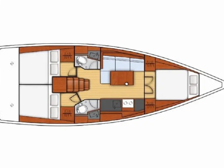 Sailboat rental in Split - Bénéteau Oceanis 38.1