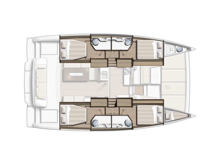 Bali Catamarans Bali 4.2 charter bareboat or captained in  Pirovac