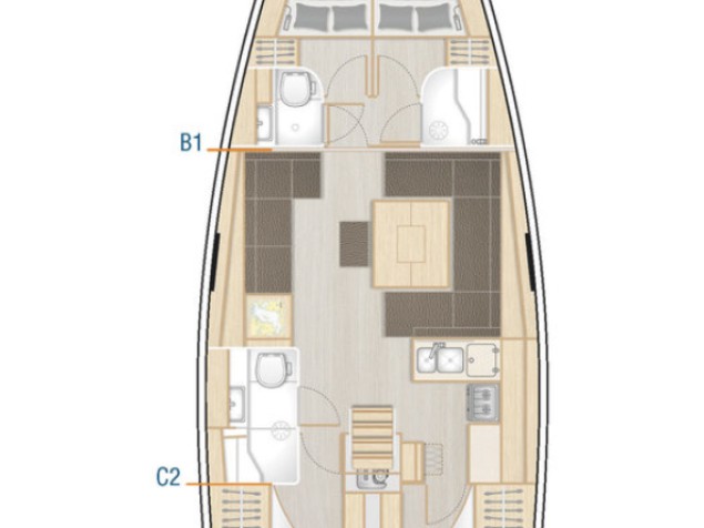 Sailboat rental with or without captain Hanse Kaštela