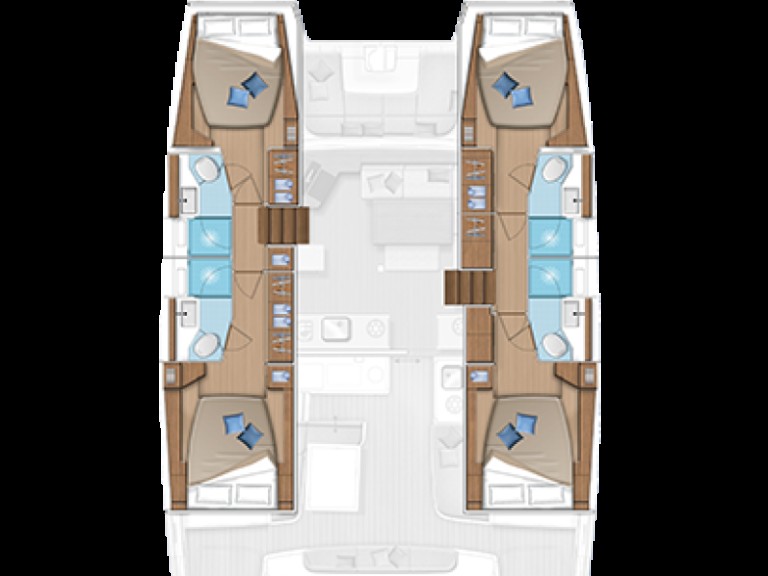 Bareboat Rental Catamaran Lagoon with a boat licence