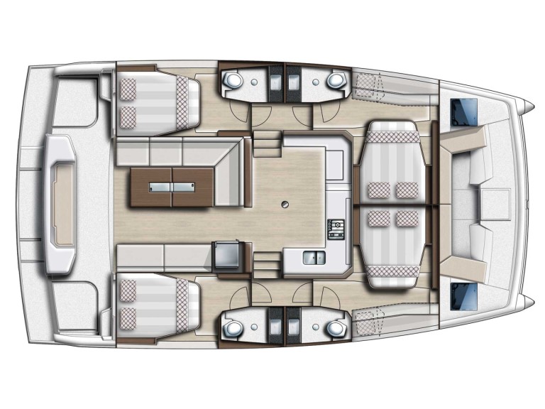 Bali Catamarans Bali Catspace Voile charter bareboat or captained in  Biograd na Moru